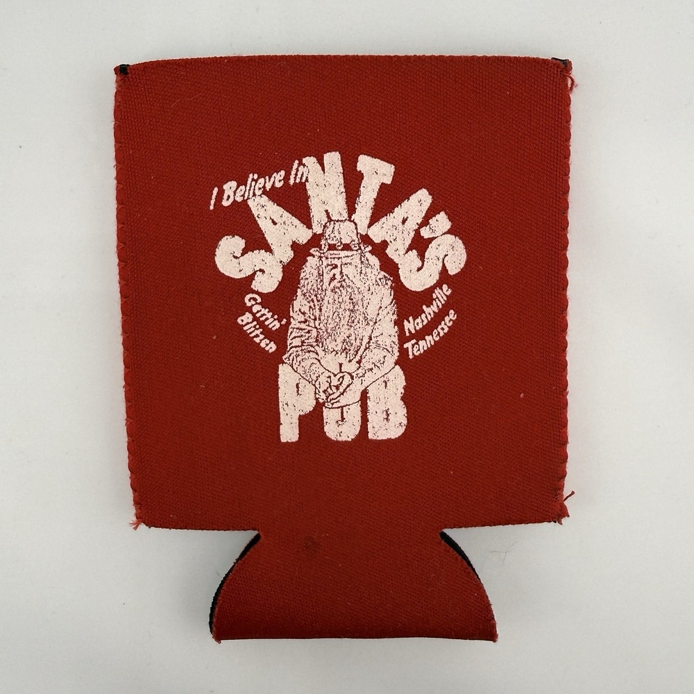 Santa's Pub Nashville Red Drink Koosie